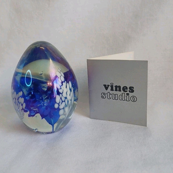 Unis Other - Vintage 1986 Iridescent Mount St Helens Ash Glass Paperweight